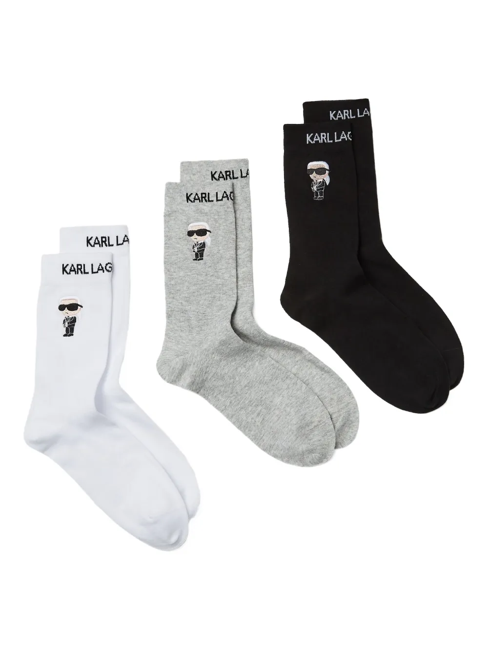 Karl Lagerfeld Set di 3 paia di calzini Ikon | Image 2