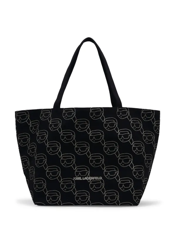 【Karl Lagerfeld】IKONIK ハンドバッグ Karl Lagerfeld Ikonik Karl モノグラム ハンドバッグ