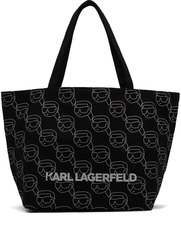 【Karl Lagerfeld】IKONIK ハンドバッグ Karl Lagerfeld Ikonik Karl モノグラム ハンドバッグ