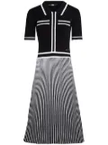 Karl Lagerfeld essential pleated knitted dress - Black