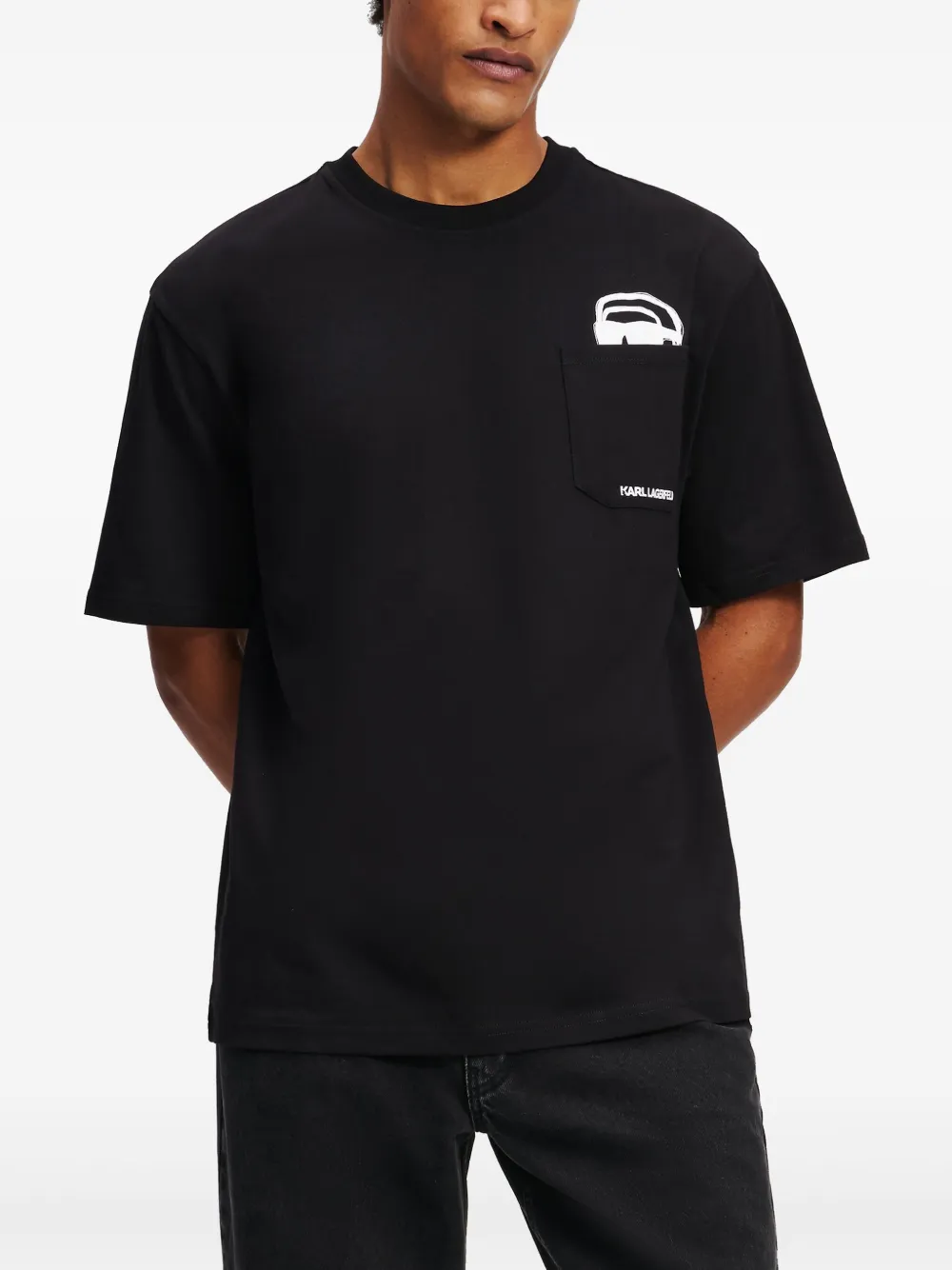 Karl Lagerfeld Ikon T-shirt Zwart