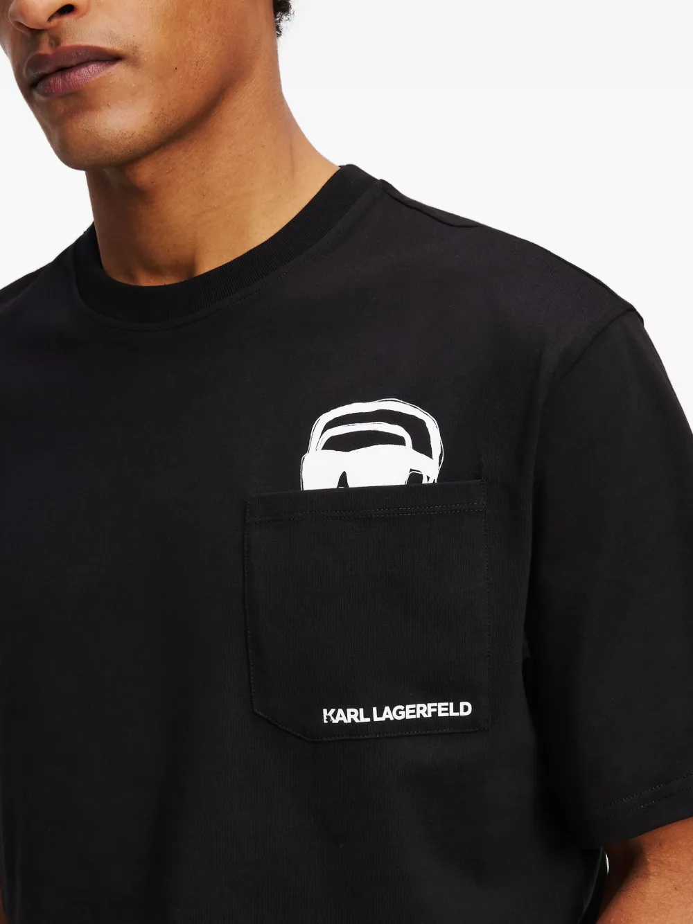 Karl Lagerfeld Ikon T-shirt Zwart