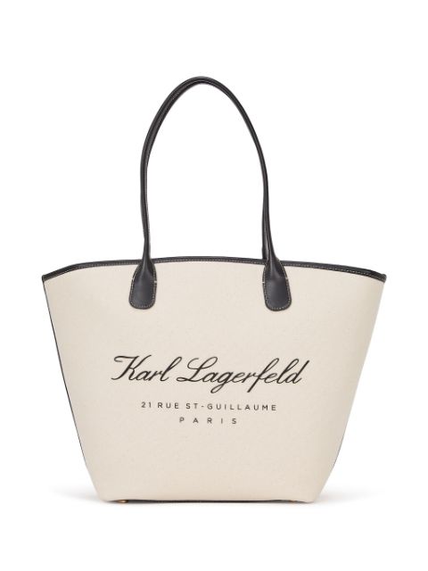 Karl Lagerfeld medium Hotel Karl canvas tote bag WOMEN