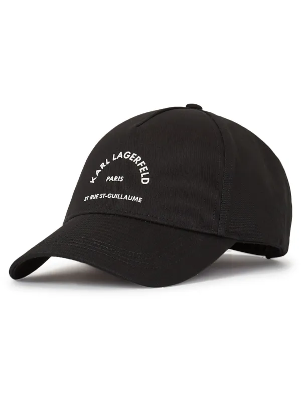 【関税込】新作◆KARL LAGERFELD◆RUE ST GUILLAUME キャップ Karl Lagerfeld Rue St Guillaume キャップ | ブラック