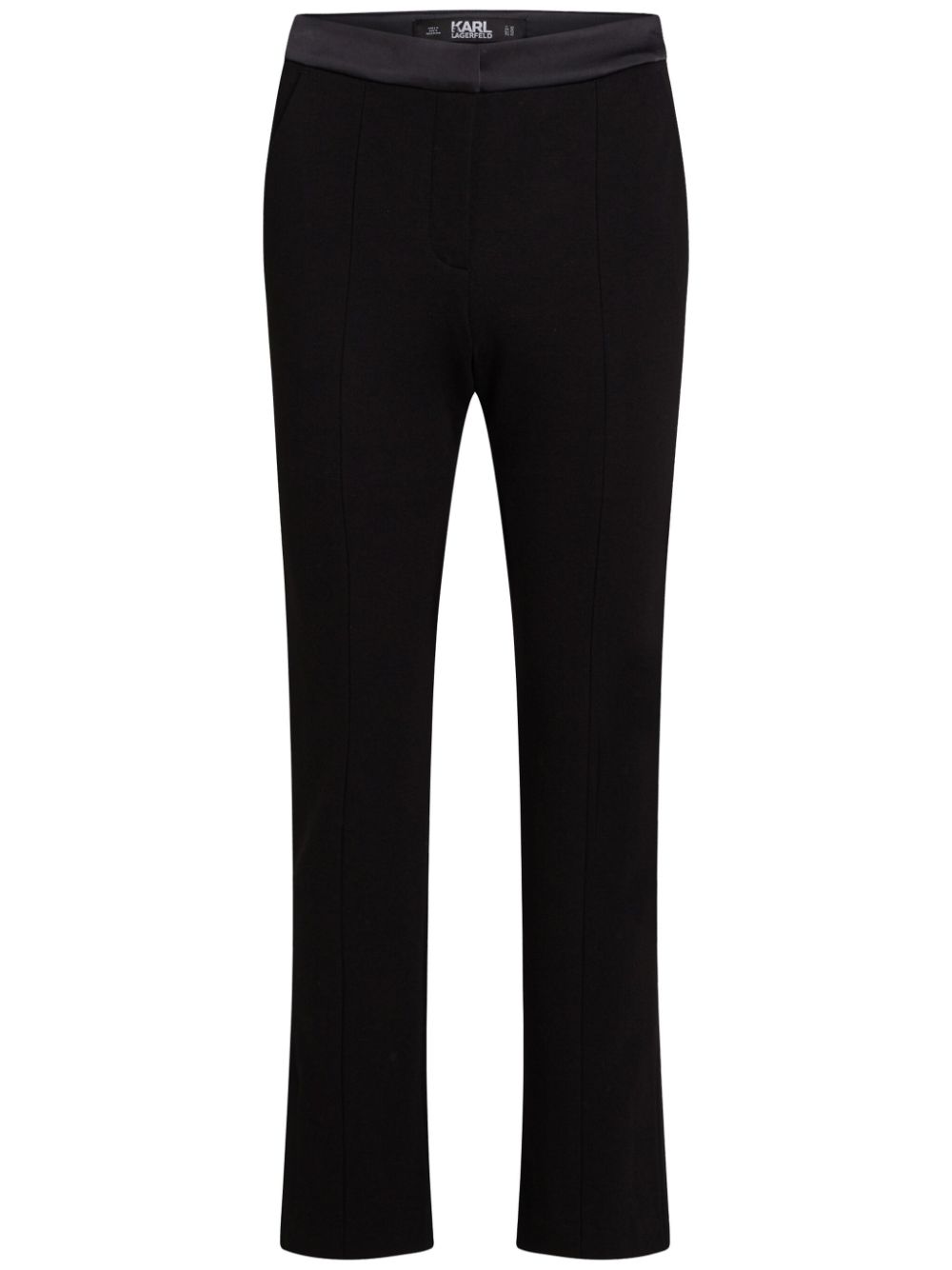 Karl Lagerfeld High waist pantalon Zwart