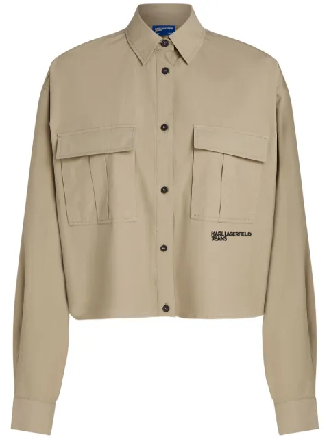Karl Lagerfeld Jeans camisa utility estilo boxy