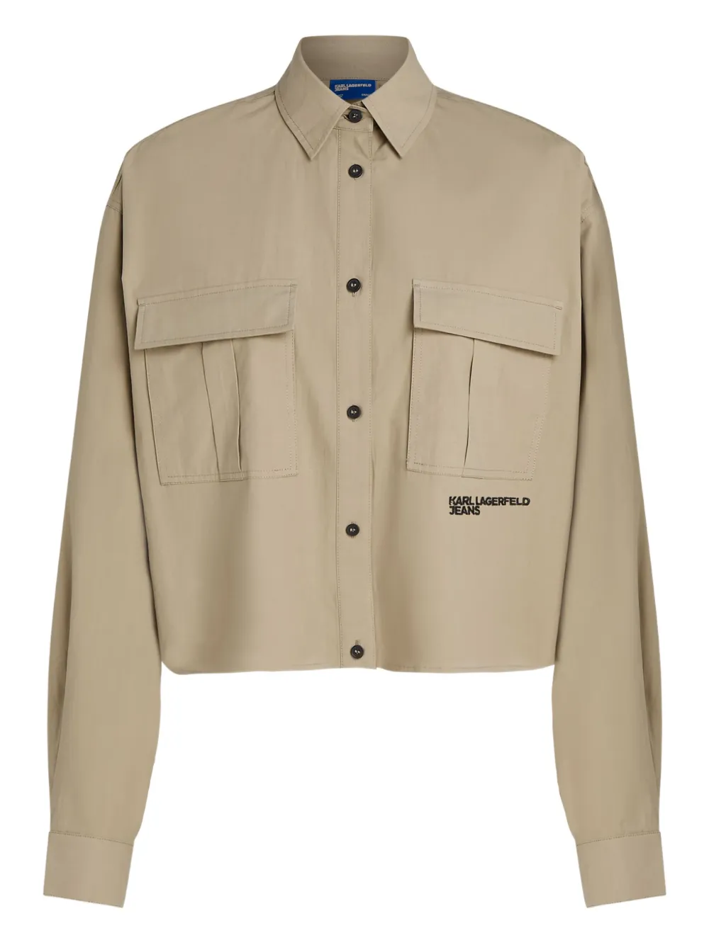Karl Lagerfeld Jeans camisa utility estilo boxy | neutro | Image 1
