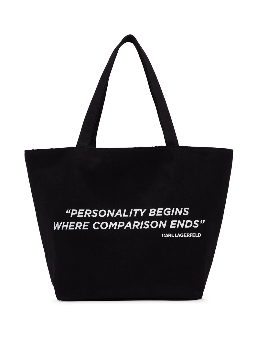 Karl Lagerfeld K Quote reversible tote bag WOMEN