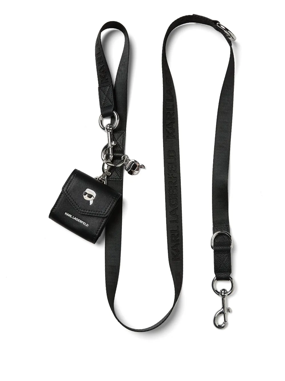 Karl Lagerfeld Pet leash and pouch set | Black | Image 1