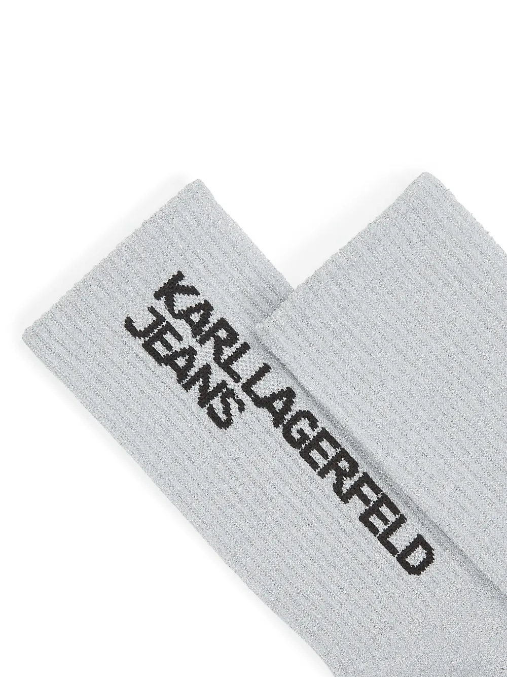 Karl Lagerfeld Jeans Twee paar sokken met logo Grijs