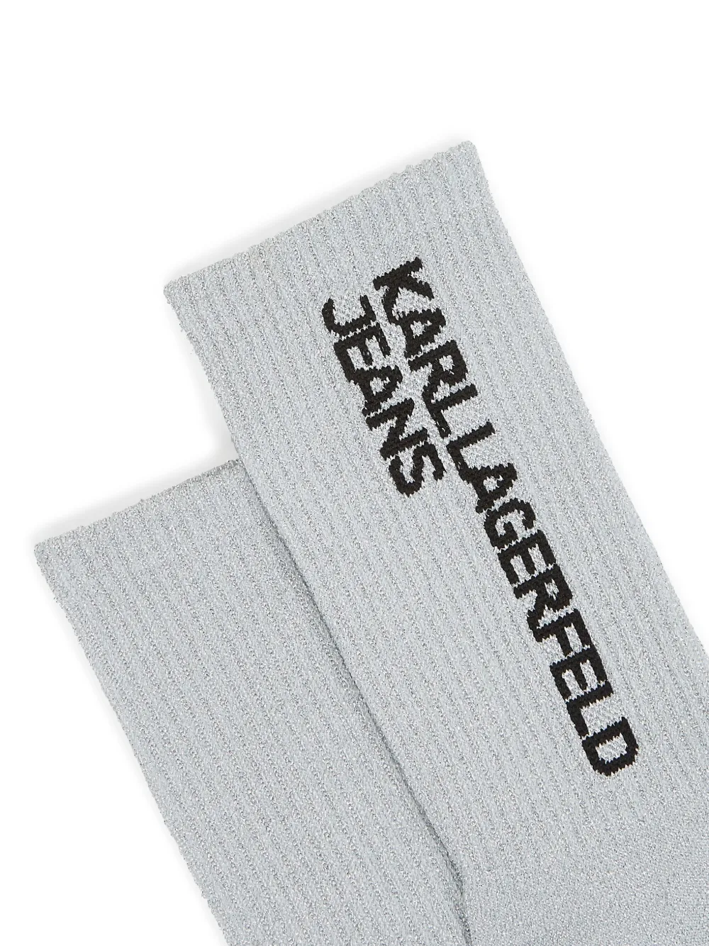 Karl Lagerfeld Jeans Twee paar sokken met logo Grijs