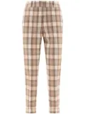 Peserico Check-print trousers - Neutrals