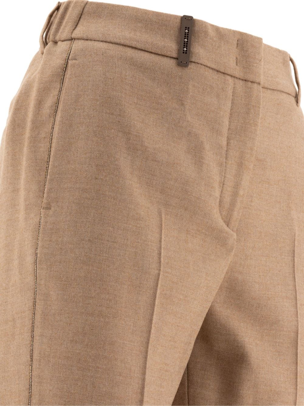 Shop Peserico Punto Luce Trousers In Neutrals