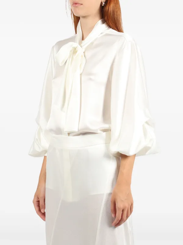 Alberta Ferretti ボウタイ シャツ | ホワイト | FARFETCH JP