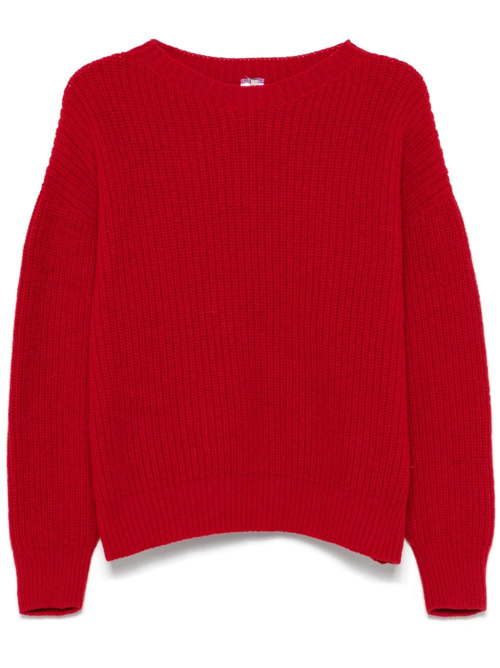 Baserange fisherman's-knit sweater - Red