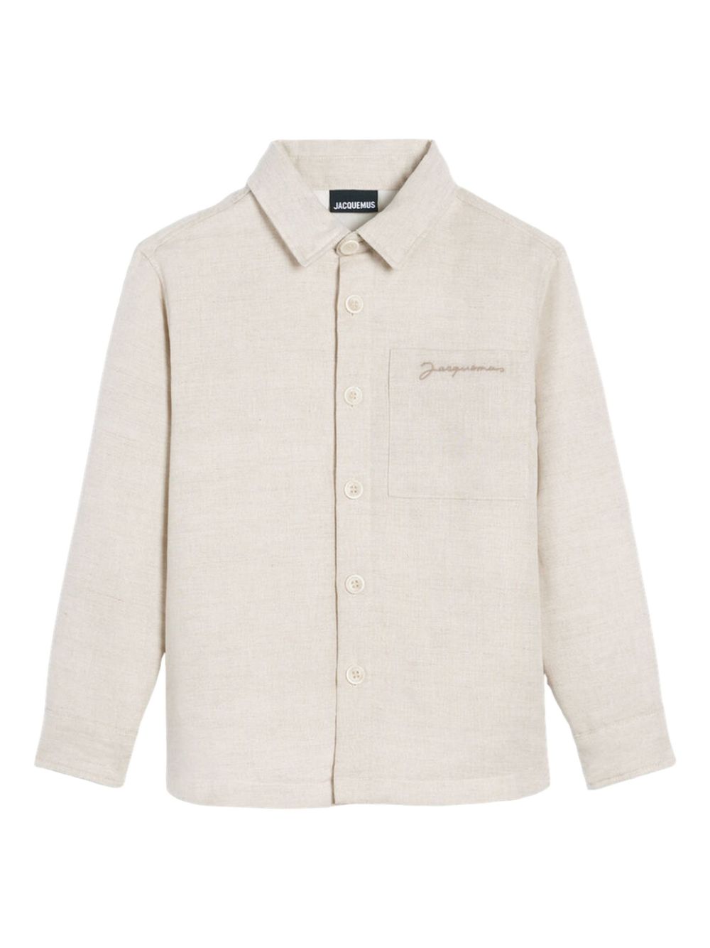 JACQUEMUS L'ENFANT logo-embroidered shirt - Neutrals