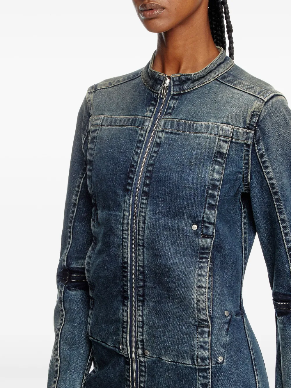 Diesel De-Romi-Re mini-jurk Blauw