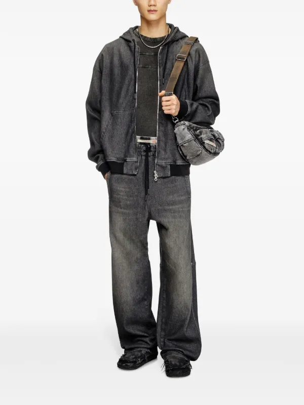 Diesel Giri Track ジップパーカー | ブラック | FARFETCH JP Diesel Giri Track ジップパーカー | ブラック | FARFETCH JP
