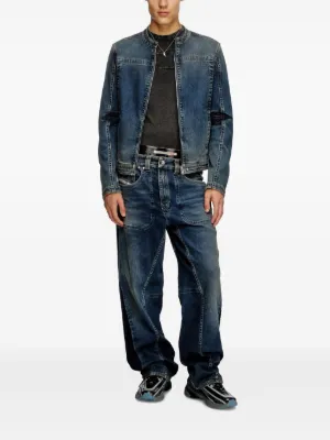 DIESEL デニムジャケット ジージャン DIESEL】メンズ デニム ジャケット｜テディ付きトラッカー