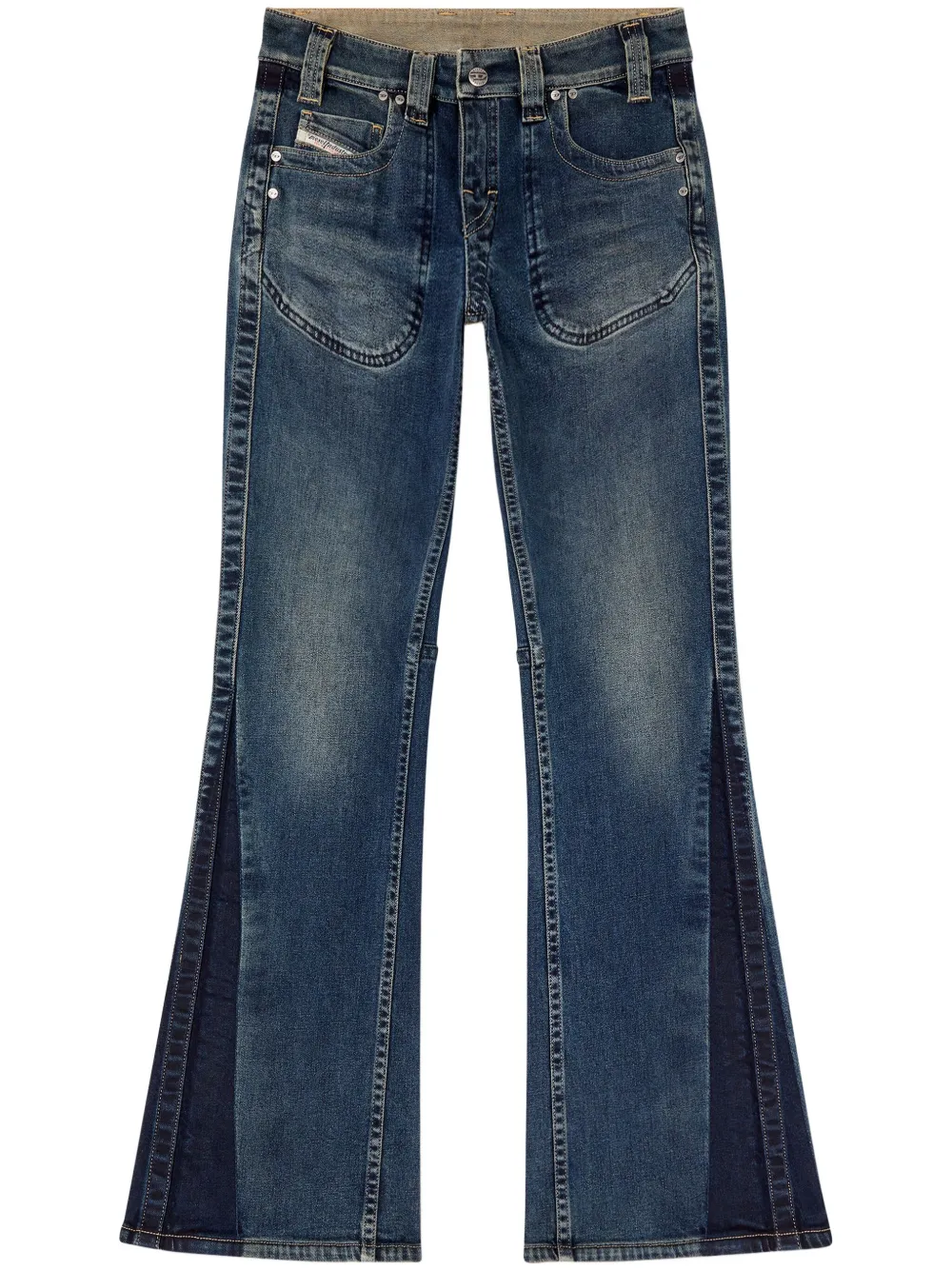 Diesel D-resh-re Bootcut Jeans In Blue