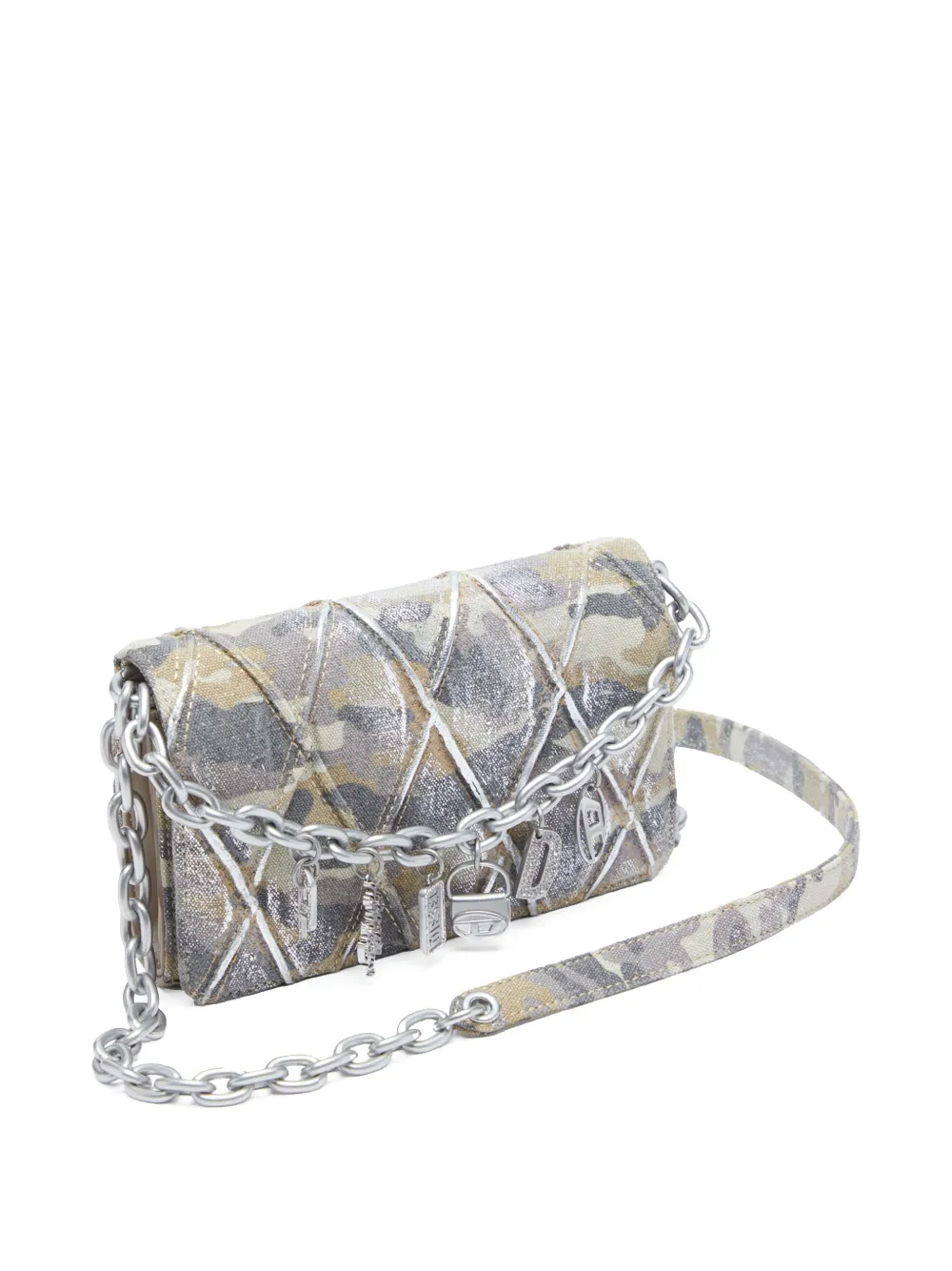 Diesel Charm-D portemonnee Beige