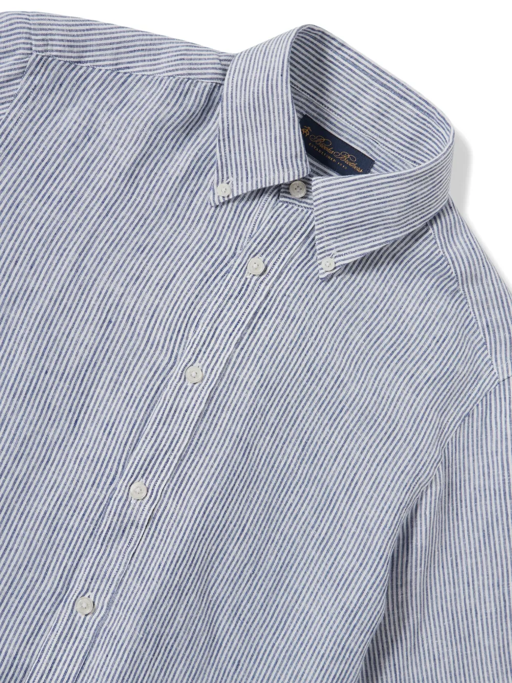 Brooks Brothers Gestreept overhemd Blauw