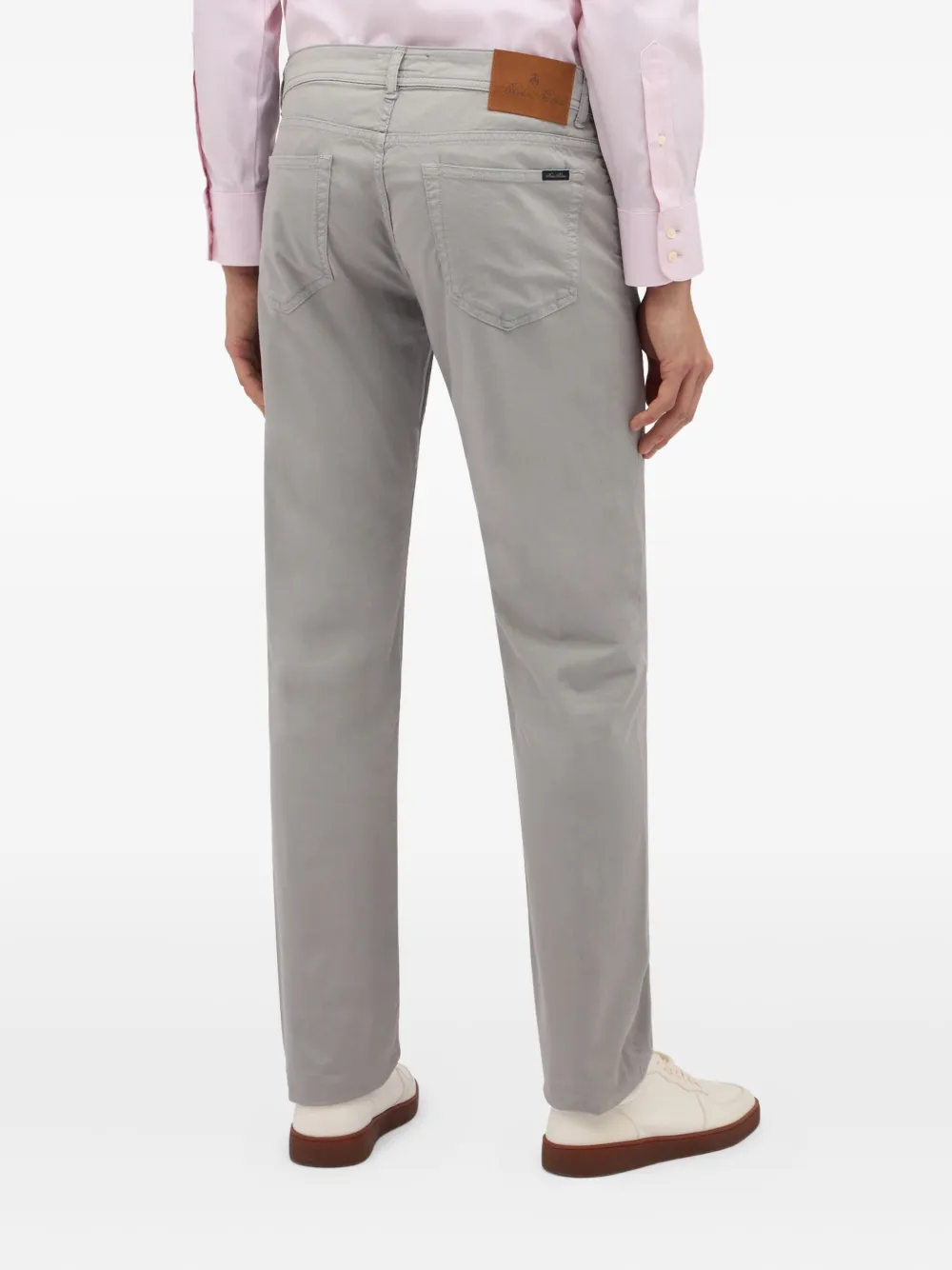 Brooks Brothers Broek met vijf zakken Grijs