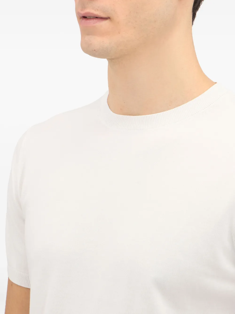 Brooks Brothers T-shirt met ronde hals Wit