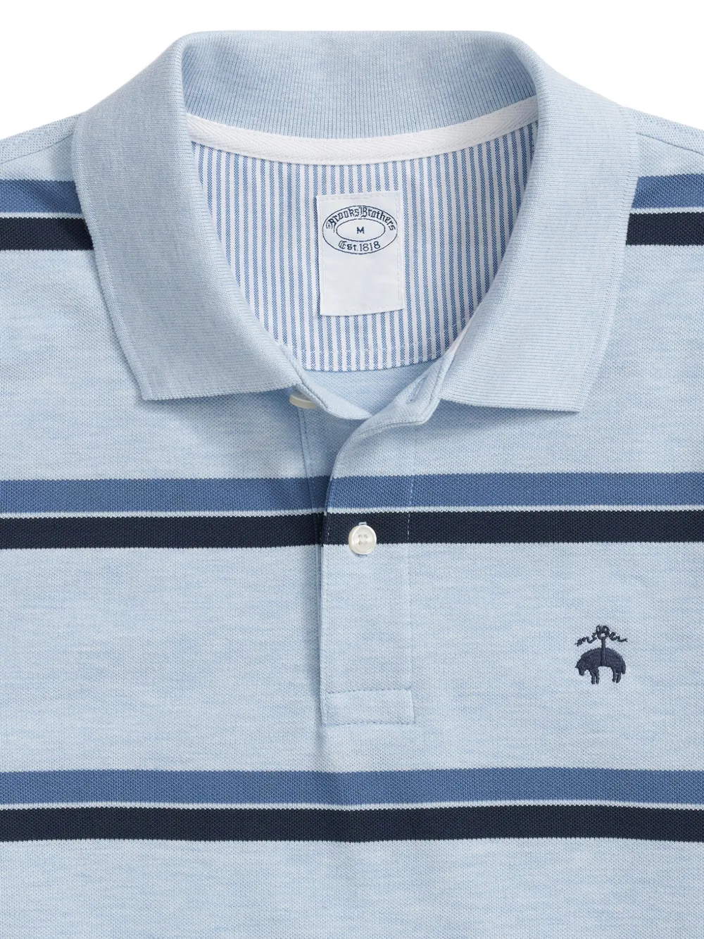 Brooks Brothers Gestreept poloshirt Blauw