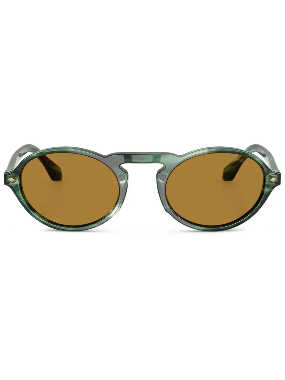 Giorgio Armani Occhiali da sole a righe - Verde