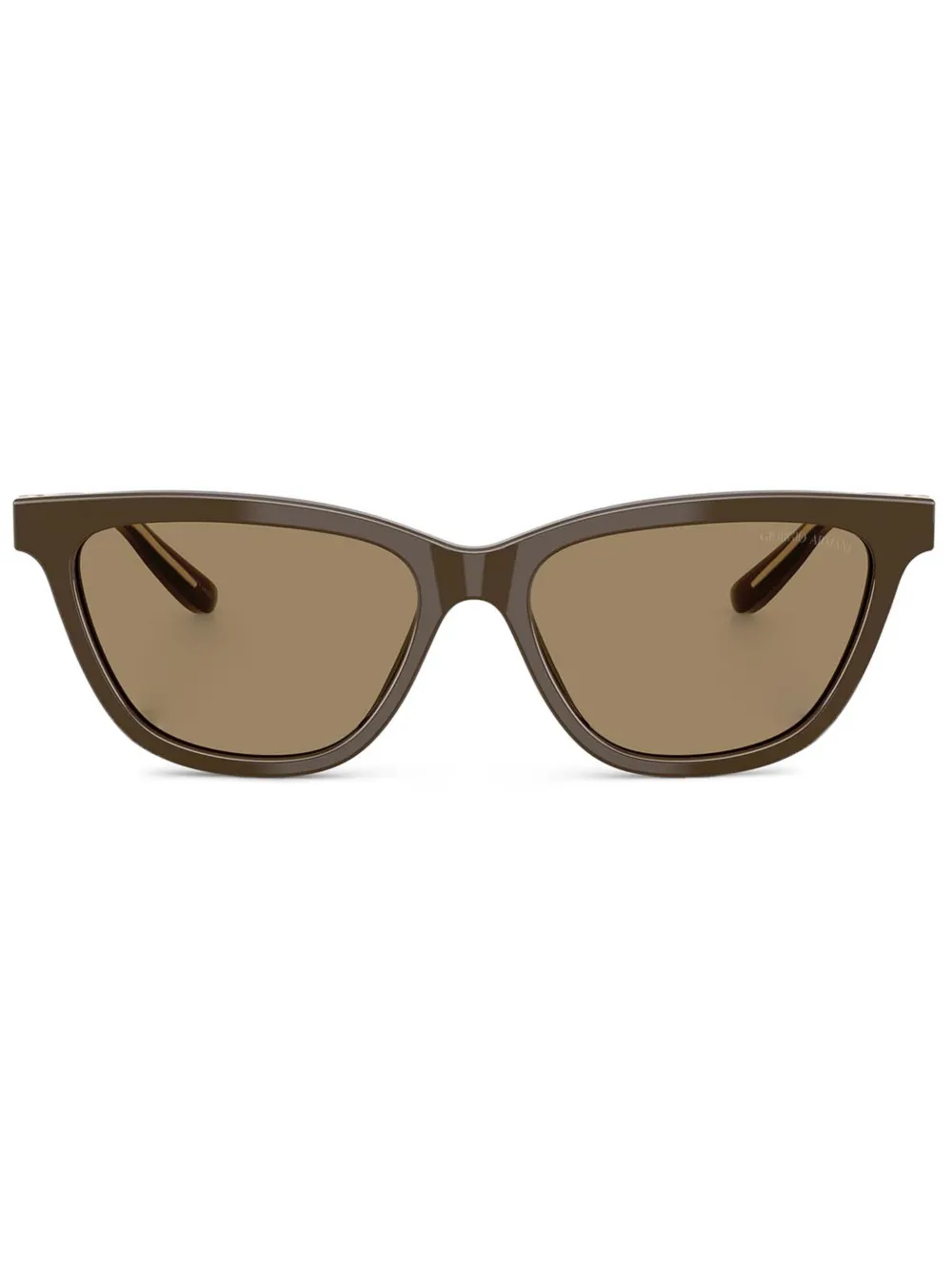Giorgio Armani lentes de sol con armazón rectangular | marrón | Image 1