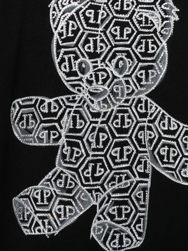 Philipp Plein Junior テディベア Tシャツ | ブラック | FARFETCH JP