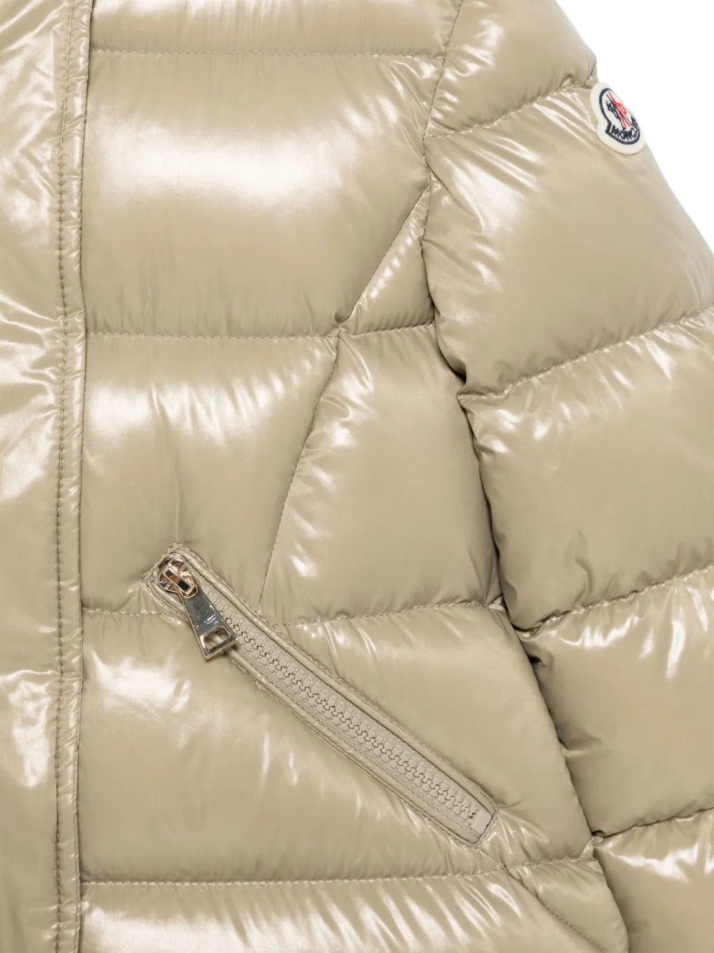 Moncler Enfant Bellevue jas Groen