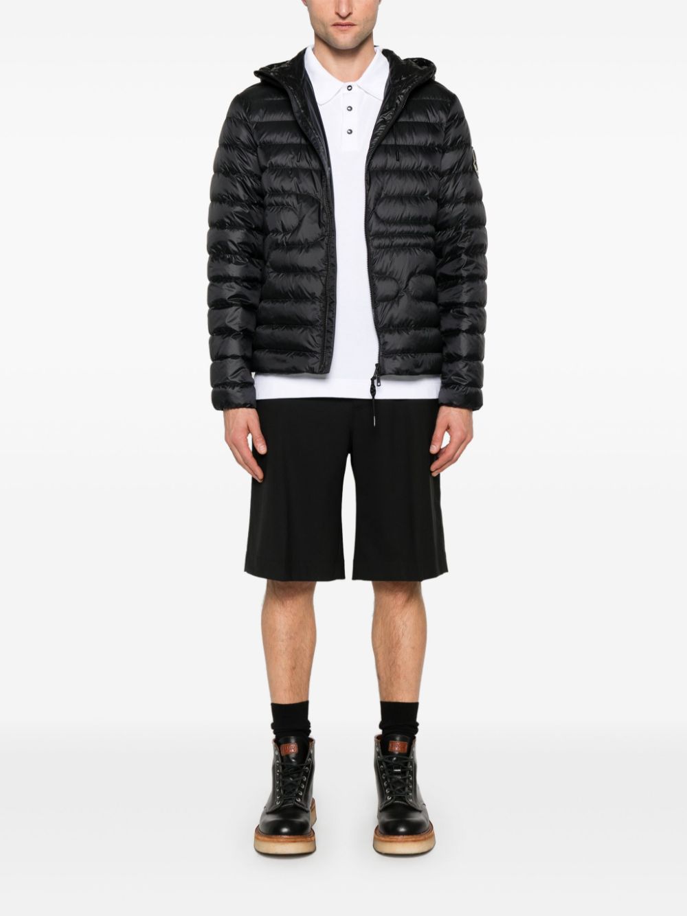 Moncler Xiaoxu puffer jacket - Zwart