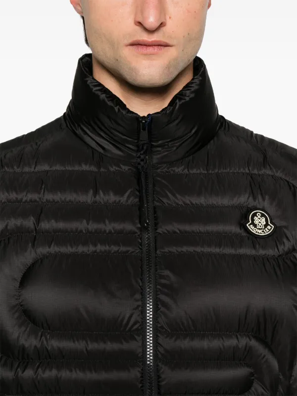 Moncler gilet black mens online