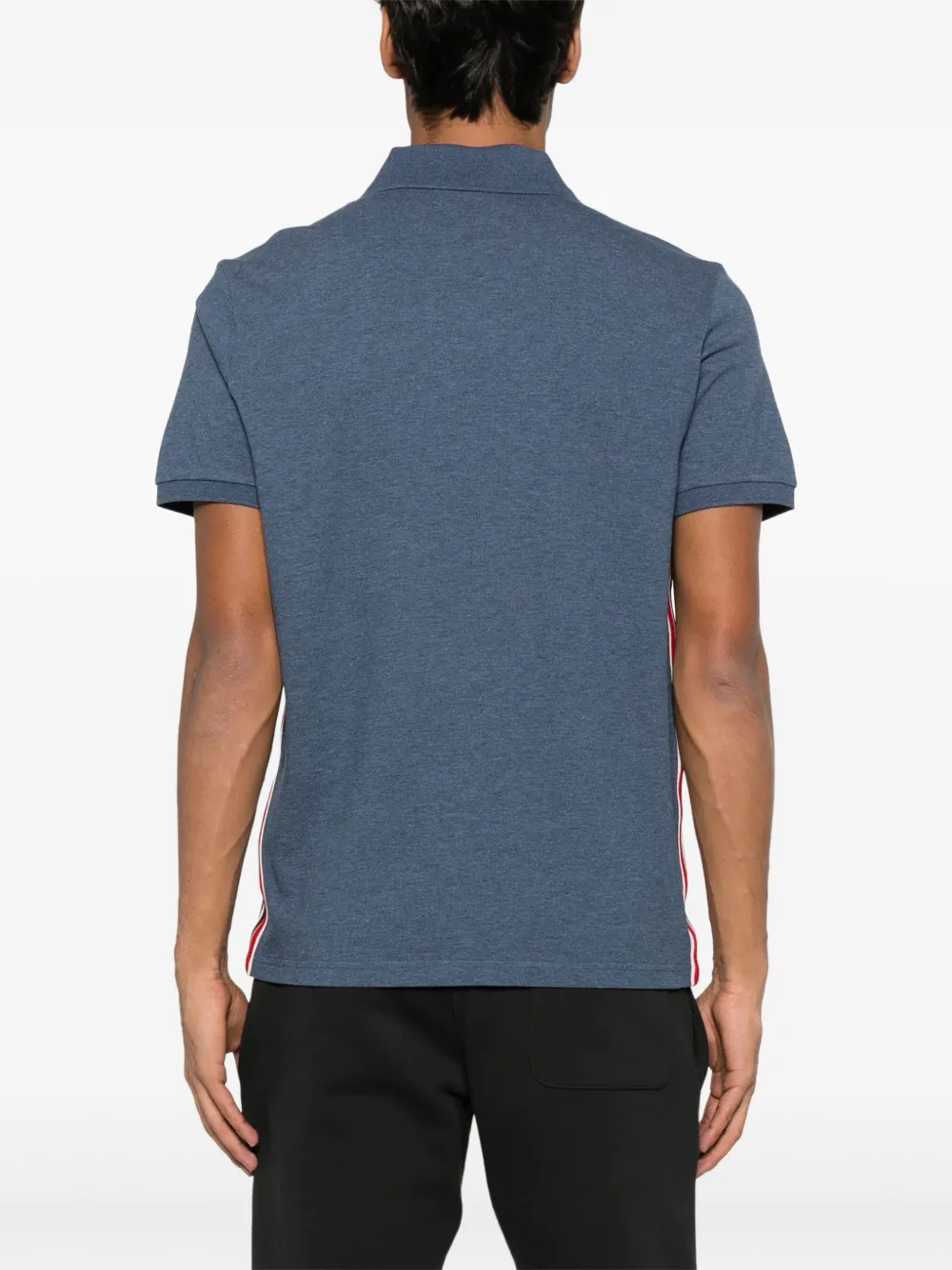 Moncler Poloshirt met logopatch Blauw