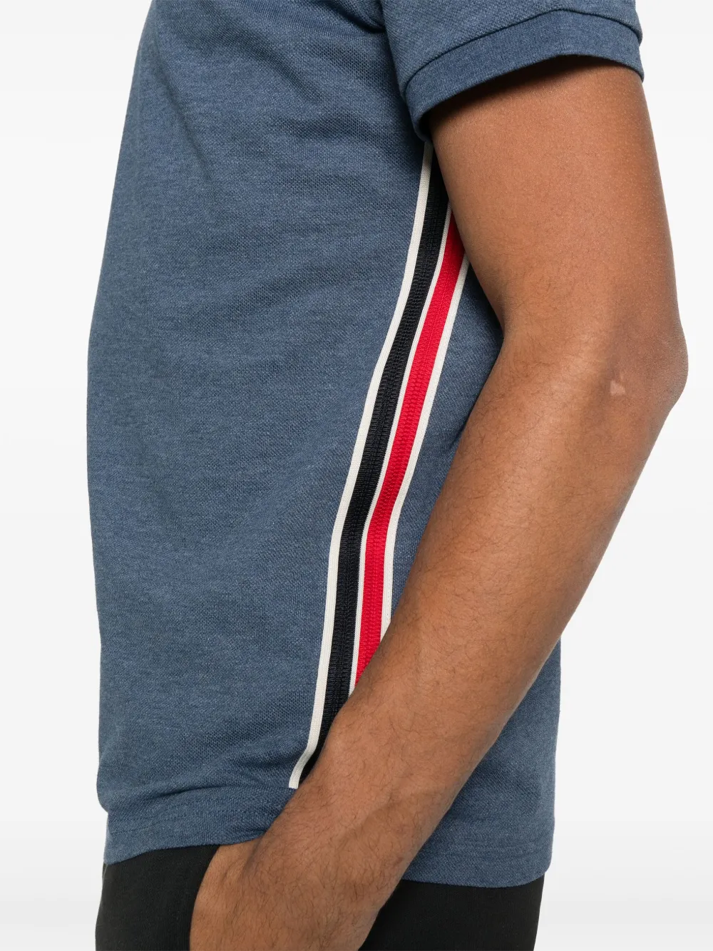 Moncler Poloshirt met logopatch Blauw
