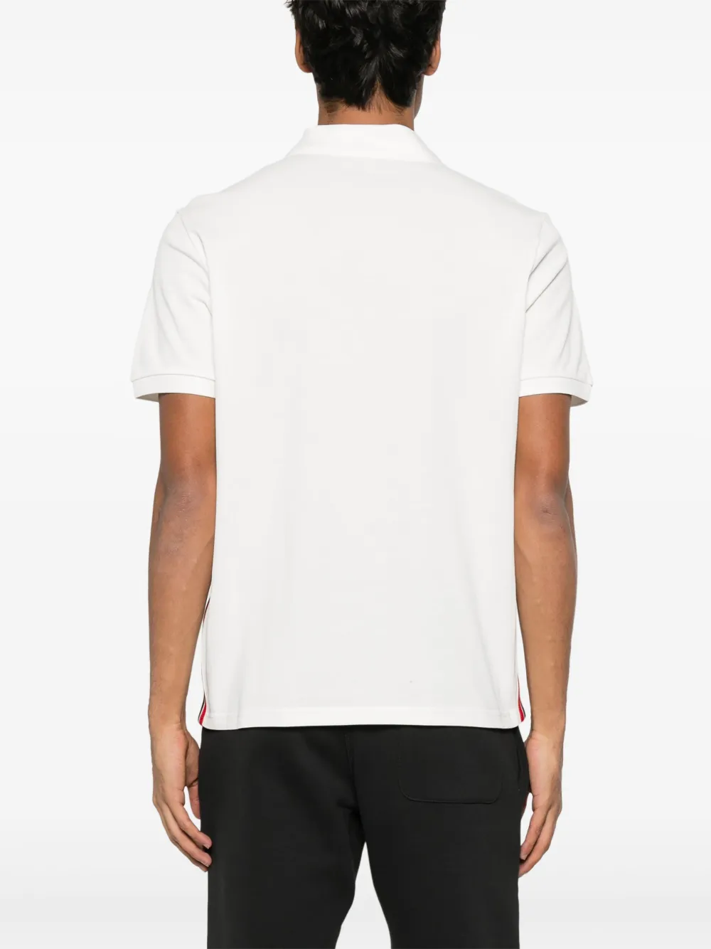 Moncler Poloshirt met logopatch Wit