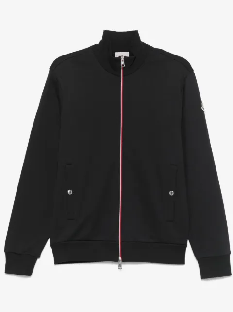 Moncler tricolour-trim cotton sweater
