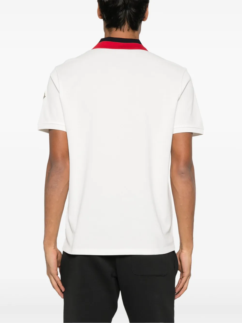 MONCLER EMBROIDERED-LOGO PIQUÉ POLO SHIRT