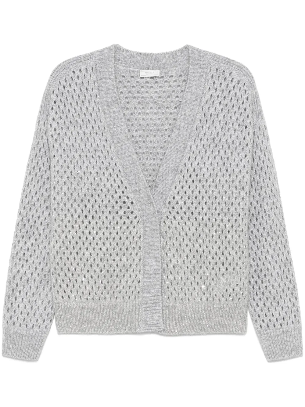 Peserico Vest met pailletten Grijs