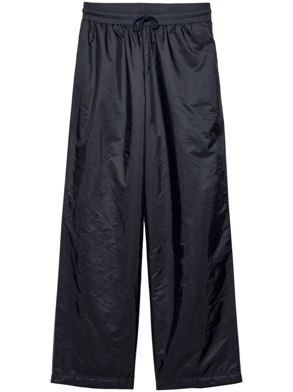 Shop Prada Re-nylon Trousers In Blue