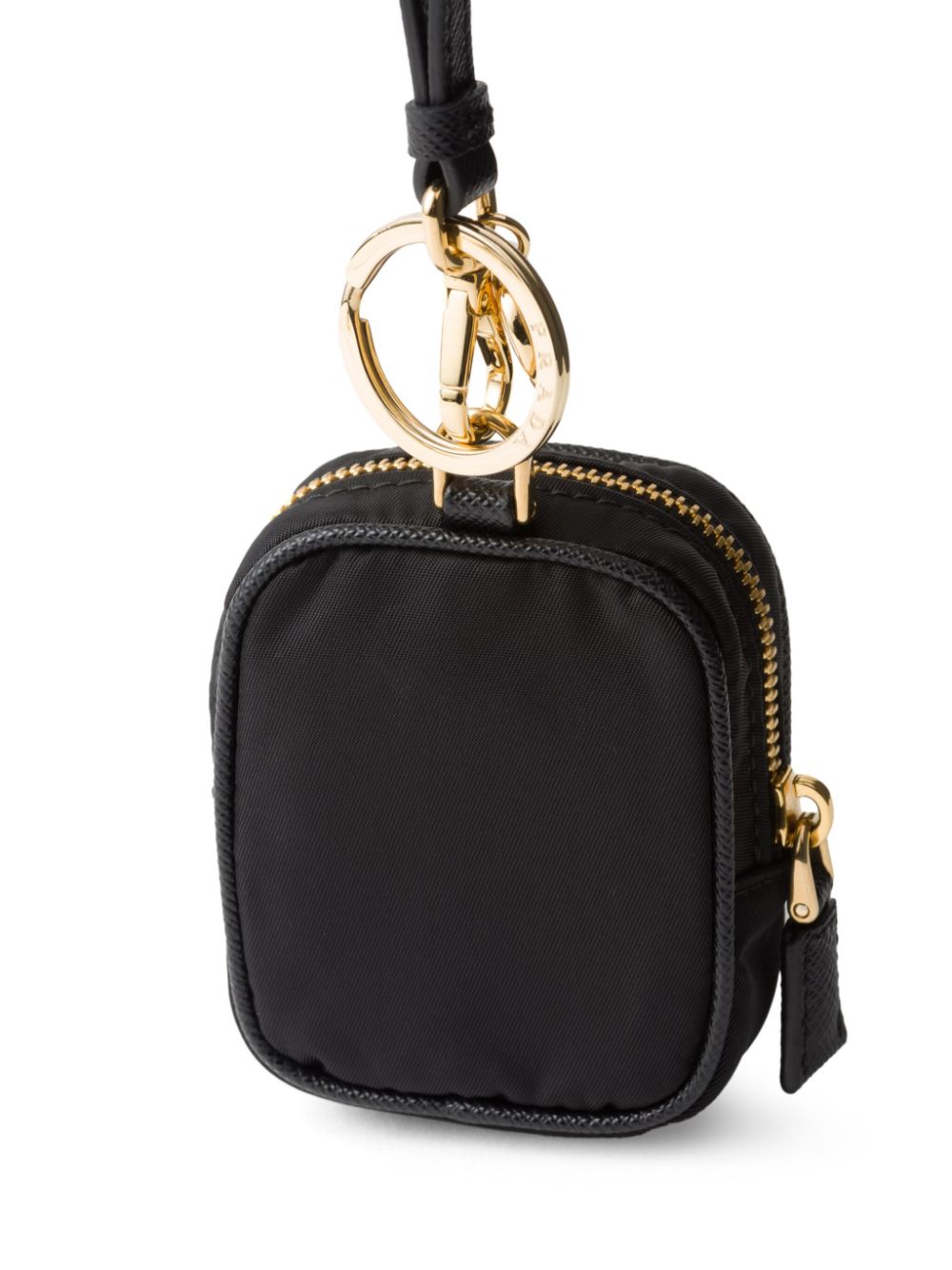 Shop Prada Re-edition 1978 Keychain In Black