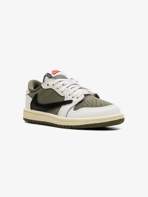 Jordan Kids x Travis Scott Air Jordan 1 Retro Low OG SP "Medium Olive" sneakers