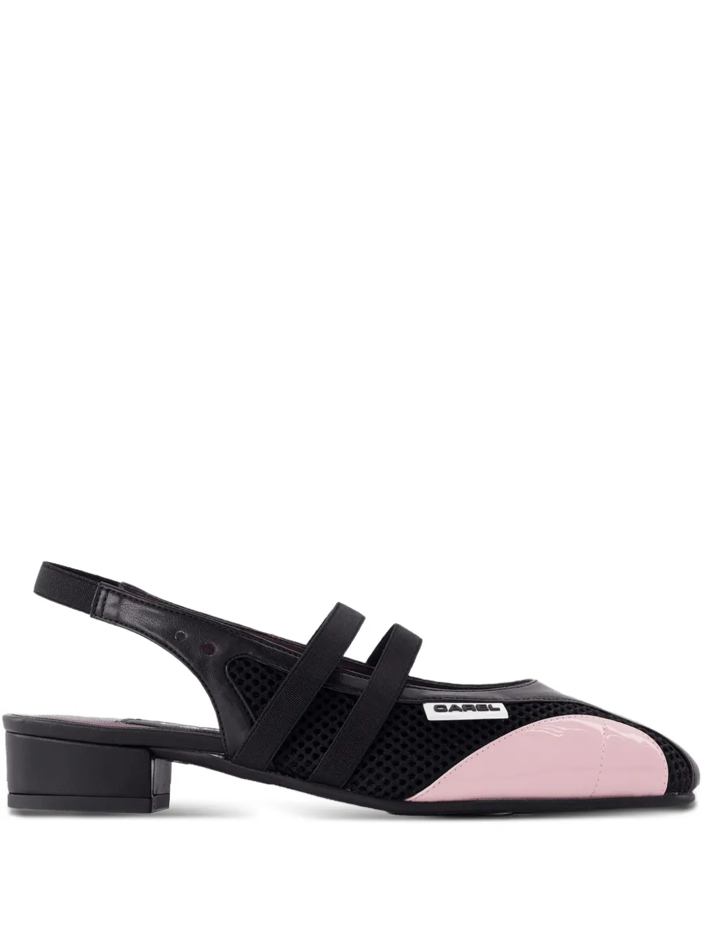 Carel Paris X Maitrepierre Slingback-pumps Aus Mesh In Black
