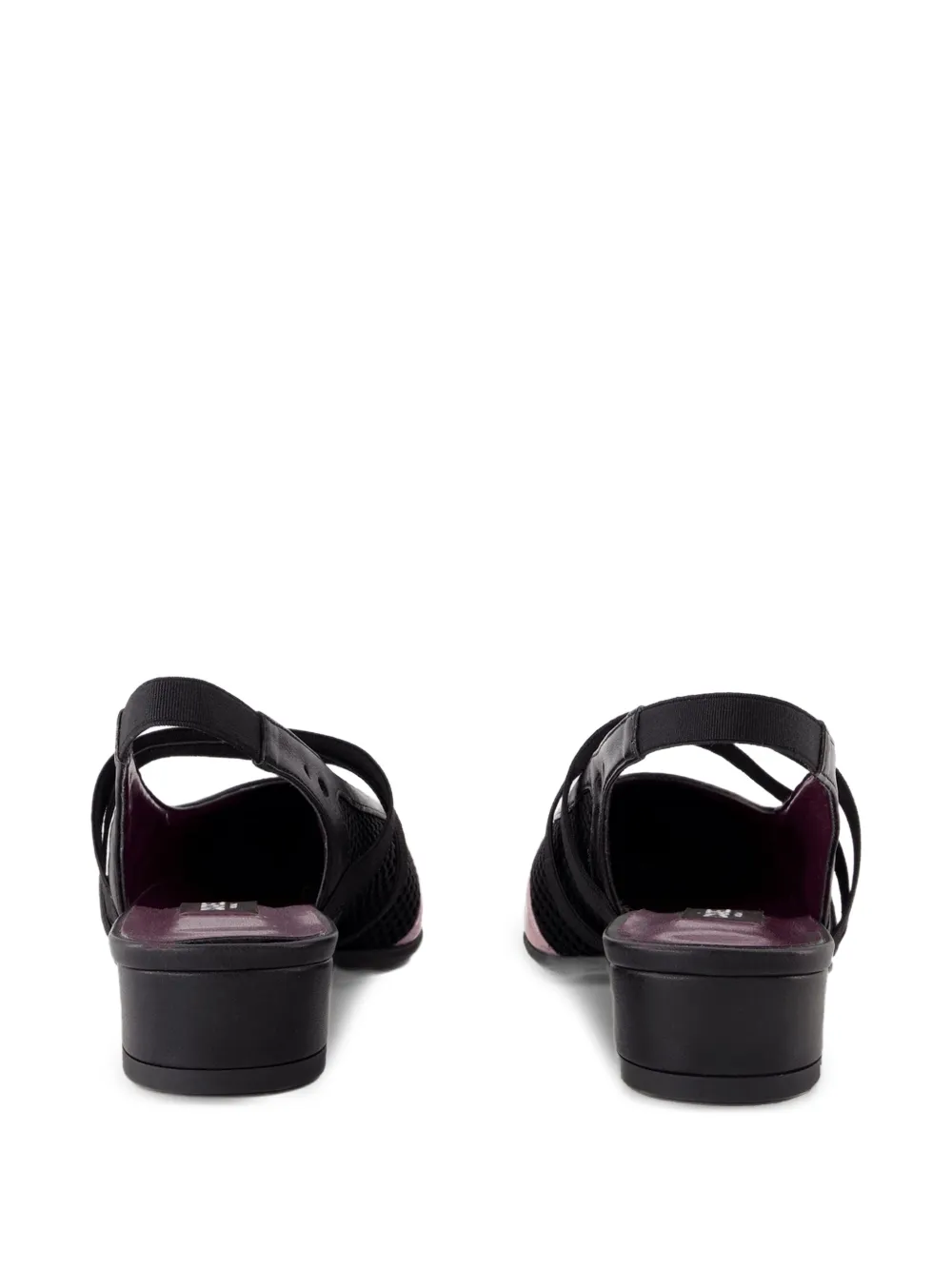 Carel Paris X Maitrepierre Slingback-pumps Aus Mesh In Black
