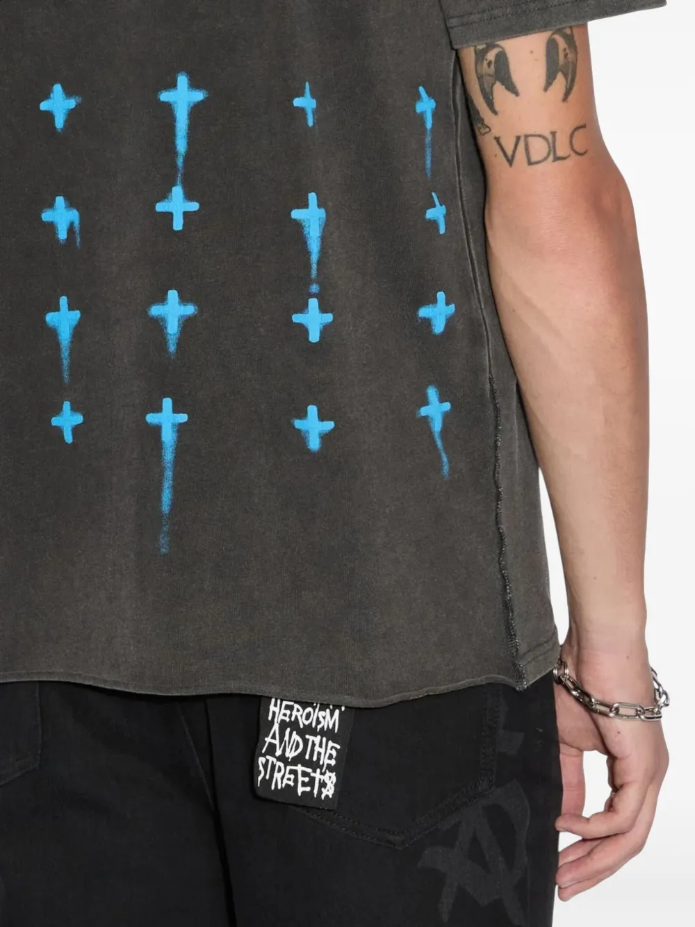 Ksubi Graff Rose Kash Ss T-shirt Grijs