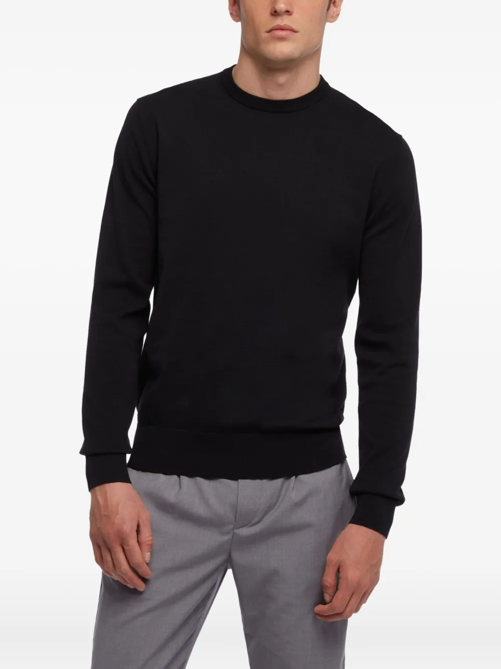 Brooks Brothers Trui met ronde hals Zwart