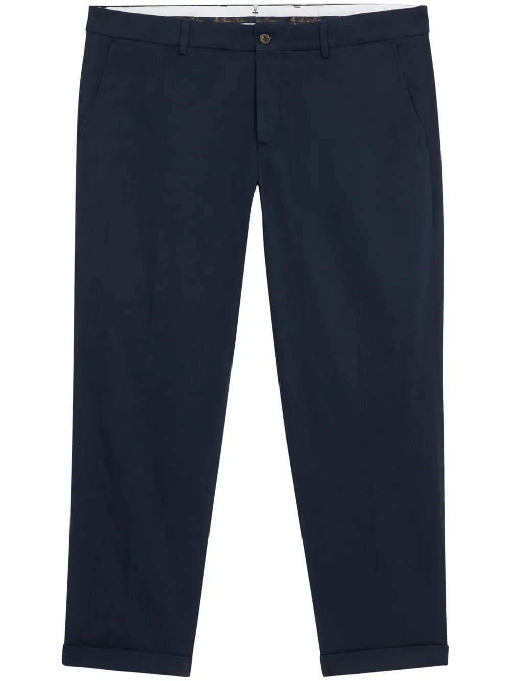 Brooks Brothers Straight plooibroek Blauw