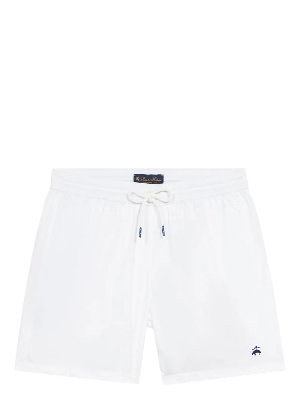 Brooks Brothers Costume da bagno con ricamo - Bianco